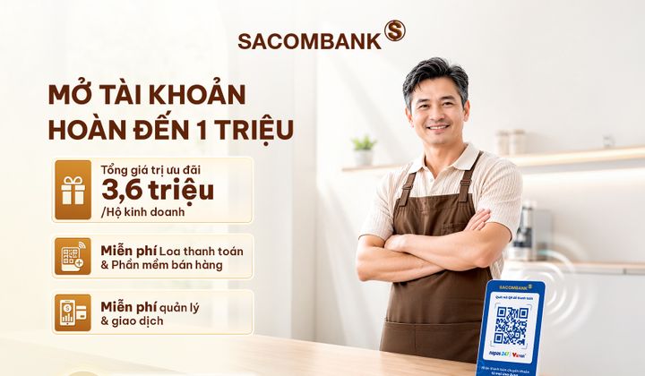 SACOMBANK triển khai chương trình ưu đãi cho cá nhân và hộ kinh doanh đến cuối năm