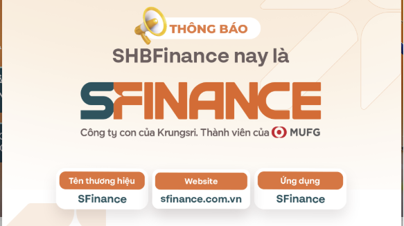 SHBFinance chính thức đổi tên thành SFinance