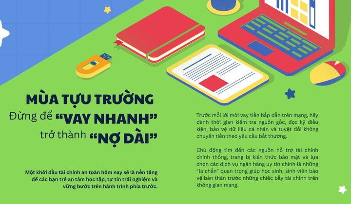 Cảnh giác "bẫy tín dụng đen" mùa tựu trường, sinh viên nên chọn kênh tài chính chính thống