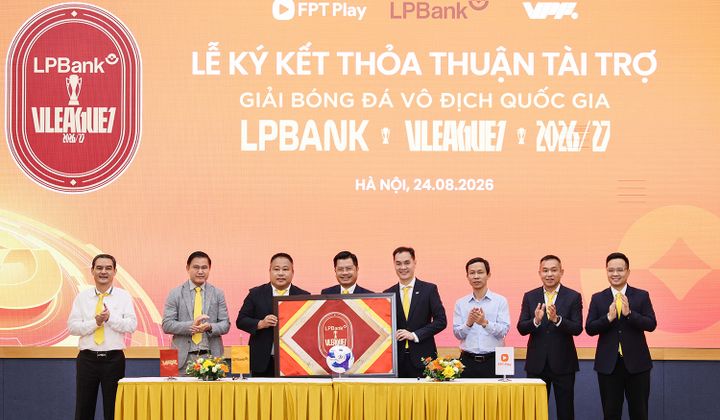 LPBank tiếp tục là Nhà tài trợ chính V.League 1 mùa giải thứ ba liên tiếp