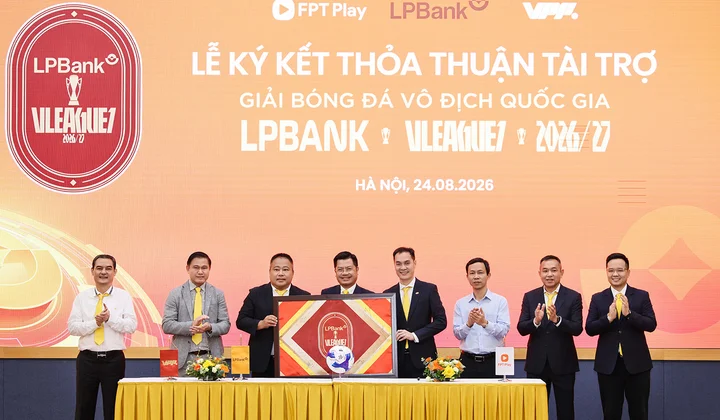 LPBank tiếp tục là Nhà tài trợ chính V.League 1 mùa giải thứ ba liên tiếp