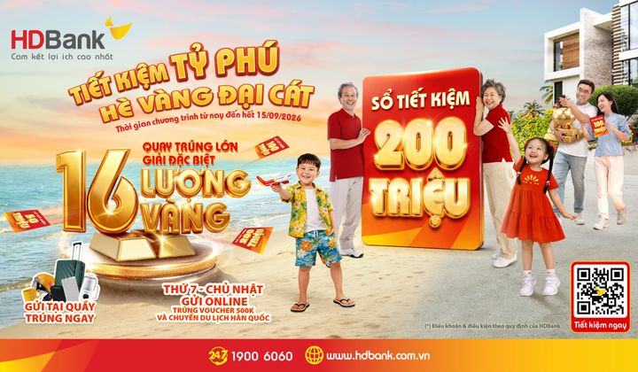 HDBank trao 64 sổ tiết kiệm, cuộc đua tìm chủ nhân 16 lượng vàng SJC bước vào giai đoạn nước rút