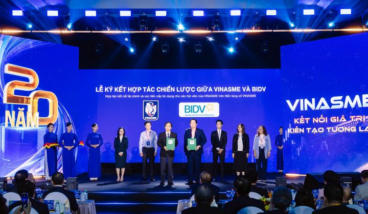 BIDV và VINASME ký kết hợp tác kết nối tài chính, xúc tiến cấp tín dụng trên nền tảng số