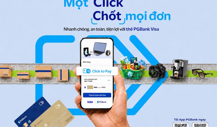 PGBank ra mắt tính năng thanh toán Click to Pay cho thẻ Visa