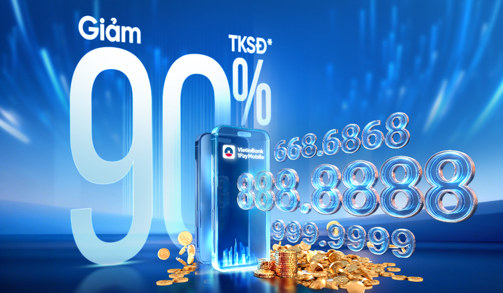 VietinBank giảm 90% giá tài khoản số đẹp