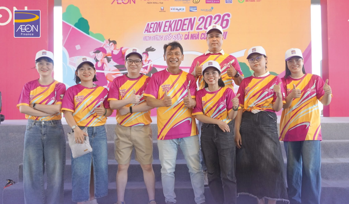 AEON Finance đồng hành cùng giải chạy tiếp sức AEON Ekiden 2026 tại Huế