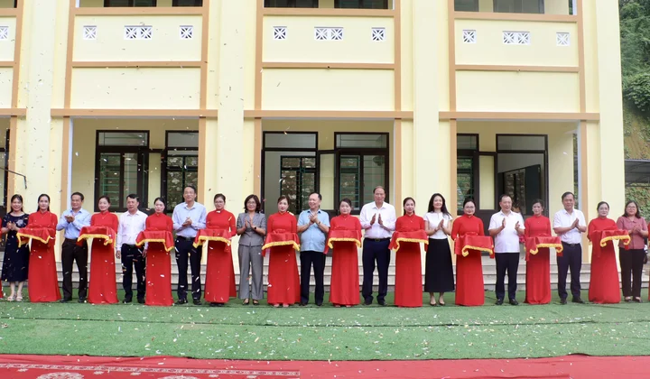 Agribank khánh thành công trình Trường Tiểu học Vĩnh Quang tại Cao Bằng
