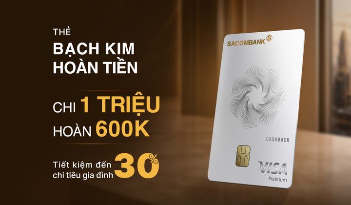 SACOMBANK triển khai chương trình hoàn tiền đến 1,4 triệu đồng cho thẻ tín dụng JCB Ultimate