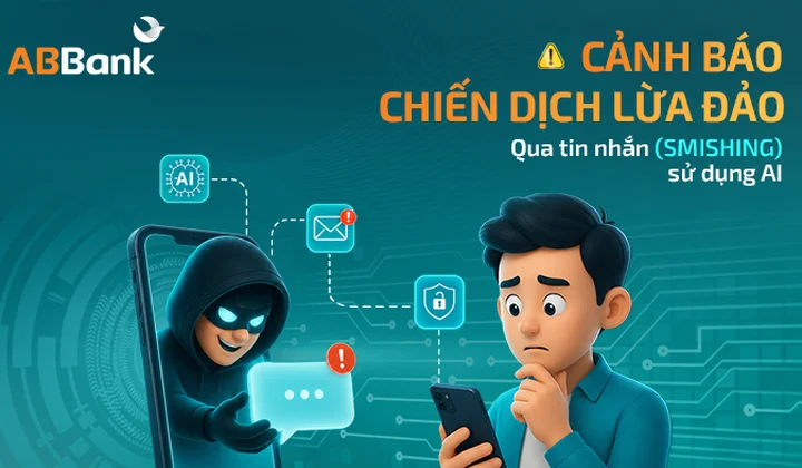 ABBank cảnh báo chiến dịch lừa đảo qua tin nhắn sử dụng AI