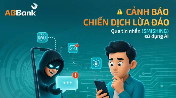 ABBank cảnh báo chiến dịch lừa đảo qua tin nhắn sử dụng AI