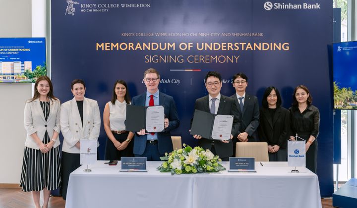 Ngân hàng Shinhan ký kết hợp tác chiến lược với Trường King's College Wimbledon TP.HCM
