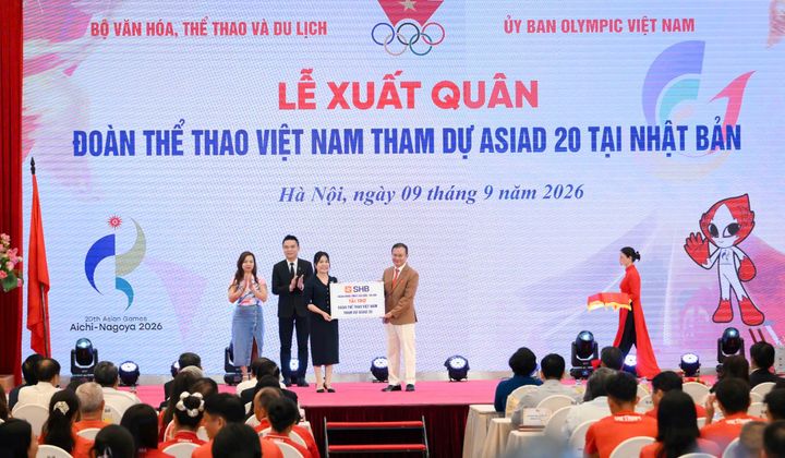 SHB tài trợ 1,2 tỷ đồng đồng hành Đoàn Thể thao Việt Nam tại ASIAD 20