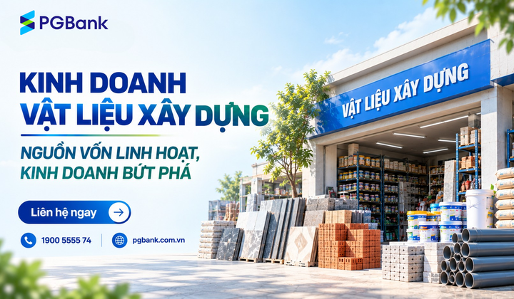 PGBank ra mắt giải pháp tín dụng cho khách hàng kinh doanh vật liệu xây dựng