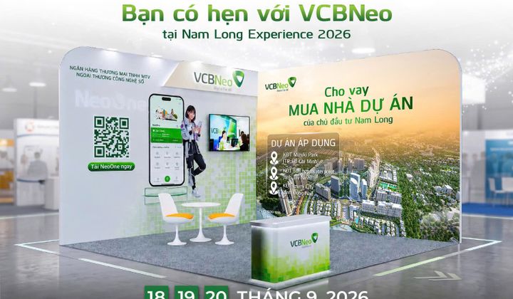 VCBNeo giới thiệu giải pháp vay mua nhà tại Nam Long Experience 2026