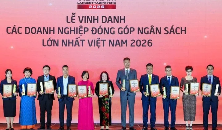 Vinh danh các ngân hàng nộp ngân sách nhiều nhất năm 2026