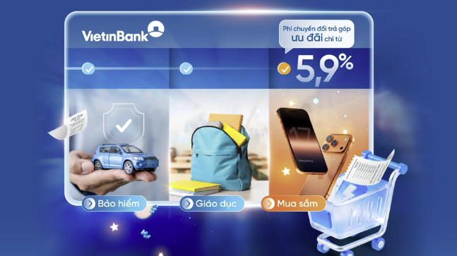 VietinBank ưu đãi phí chuyển đổi trả góp cho chủ thẻ tín dụng
