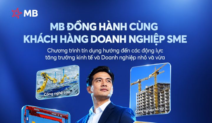 MB triển khai gói tín dụng ưu đãi 10.000 tỷ đồng hướng đến các động lực tăng trưởng kinh tế và doanh nghiệp SME