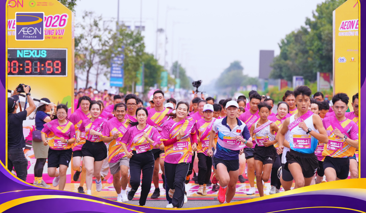 AEON Finance đồng hành cùng giải chạy AEON Ekiden Tân An 2026