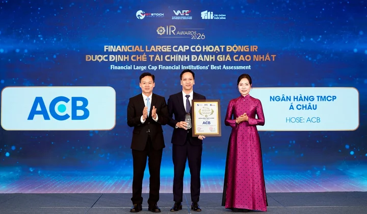 ACB được các định chế tài chính đánh giá cao nhất về hoạt động IR trong nhóm Financial Large Cap
