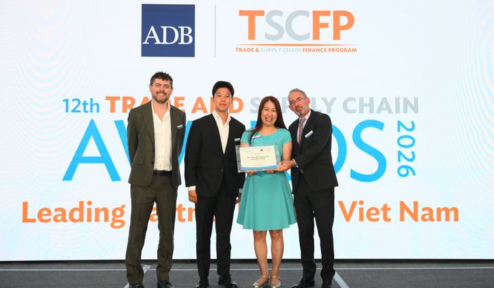 TPBank được ADB vinh danh Ngân hàng đối tác hàng đầu tại Việt Nam về tài trợ thương mại