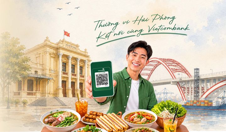 Vietcombank tặng 300.000 đồng cho chủ quán ẩm thực tại Hải Phòng khi liên kết ShopeeFood