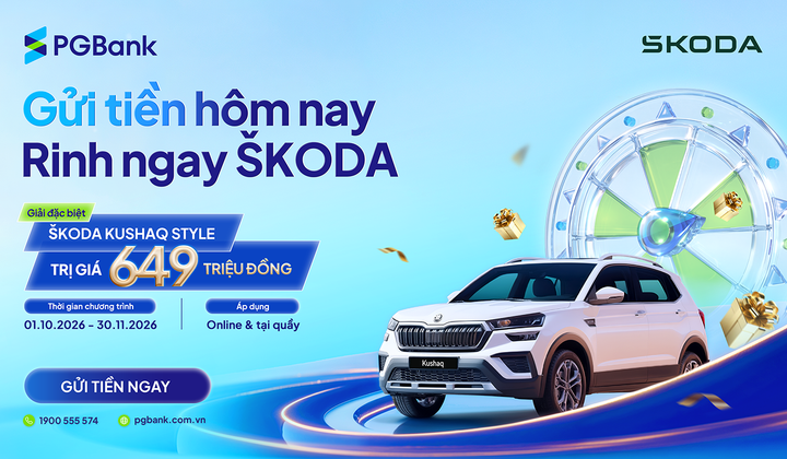 PGBank triển khai ưu đãi tiết kiệm, quay số trúng ô tô