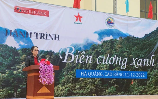 Agribank đồng hành cùng chương trình “Hành trình biên cương xanh” tại Cao Bằng