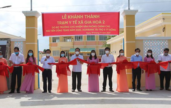 Agribank tài trợ 05 tỷ đồng xây dựng Trạm Y tế xã Gia Hoà II