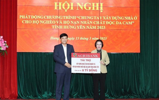 Agribank tài trợ 8 tỷ đồng an sinh xã hội tại Hưng Yên