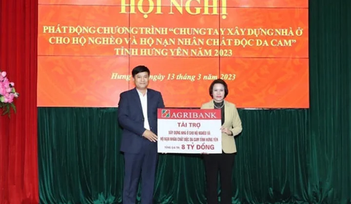 Agribank tài trợ 8 tỷ đồng an sinh xã hội tại Hưng Yên