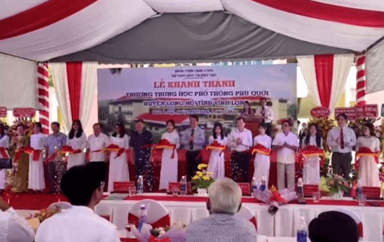 Agribank tài trợ 12,5 tỷ đồng xây dựng Trường Phú Quới, tỉnh Vĩnh Long