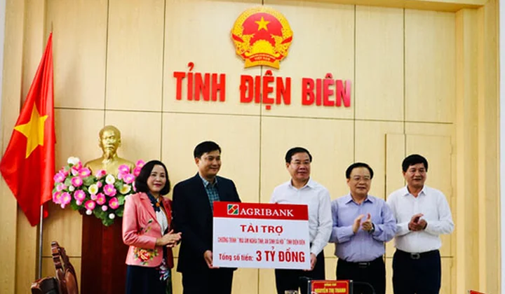 Agribank ủng hộ 3 tỷ đồng chương trình “Mái ấm nghĩa tình, an sinh xã hội” tại tỉnh Điện Biên
