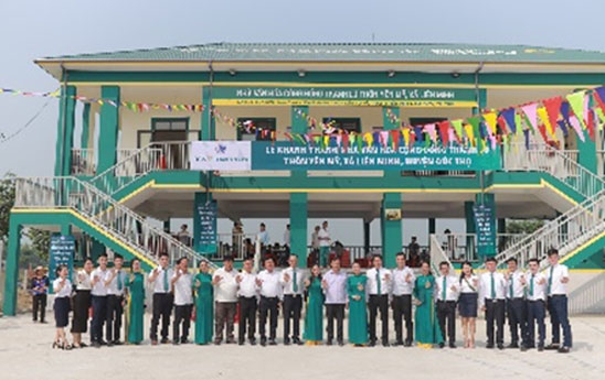 BIDV và HanaBank khánh thành 3 nhà văn hóa cộng đồng tránh lũ tại Hà tĩnh