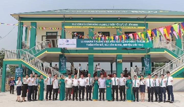 BIDV và HanaBank khánh thành 3 nhà văn hóa cộng đồng tránh lũ tại Hà tĩnh