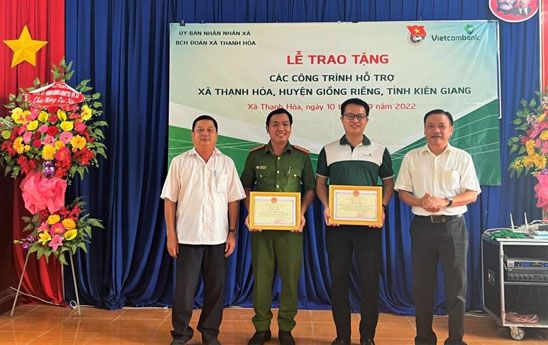 ĐTN Vietcombank Hồ Chí Minh trao tặng công trình ASXH tại tỉnh kiên giang
