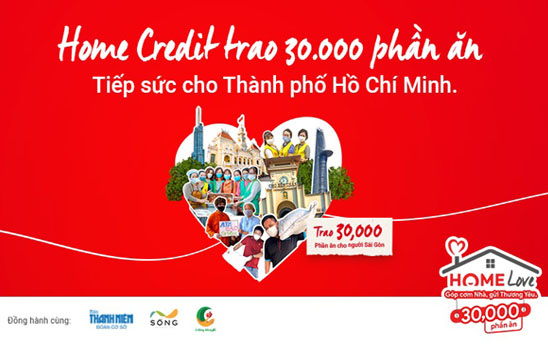 Home Credit trao 30.000 suất ăn tại thành phố Hồ Chí Minh
