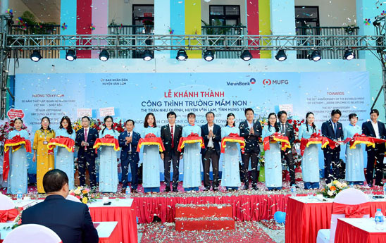 Khánh thành Trường Mầm non do VietinBank và MUFG Bank đồng tài trợ