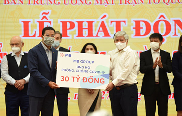 MB Group ủng hộ 30 tỷ đồng mua vắc xin