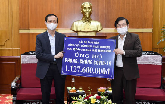 Ngành Ngân hàng đồng hành hỗ trợ công tác phòng, chống dịch Covid-19