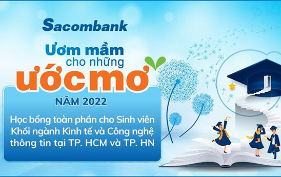 Sacombank dành hơn 3.750 tỷ đồng tặng học bổng cho sinh viên