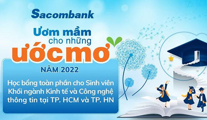 Sacombank dành hơn 3.750 tỷ đồng tặng học bổng cho sinh viên