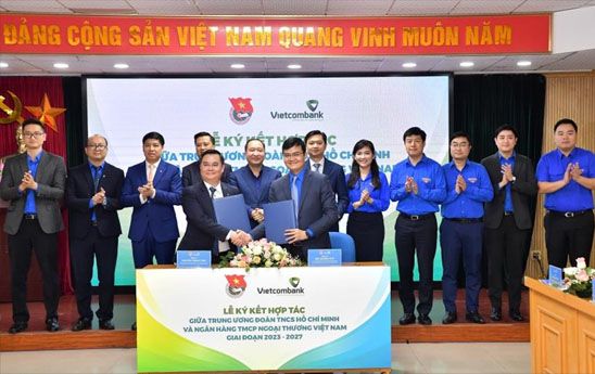 Trung ương Đoàn TNCS Hồ Chí Minh và Vietcombank ký kết hợp tác giai đoạn 2023-2027
