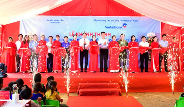 VietinBank bàn giao Trường Mầm non Hồng Ngọc tại vùng cao Yên Bái
