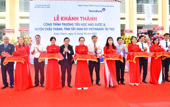 VietinBank Tây Ninh khánh thành và bàn giao Trường Tiểu học Hảo Đước B