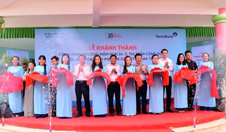VietinBank tài trợ 5 tỷ đồng xây Trường Mầm non 24/3 tại Phú Yên