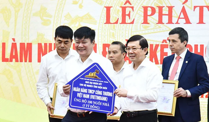 VietinBank ủng hộ 5 tỷ đồng xây dựng nhà Đại đoàn kết tỉnh Điện Biên