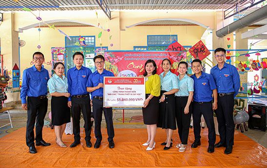 Agribank tham gia xây trường cho học sinh đồng bào dân tộc Ra Glai - Bình Thuận