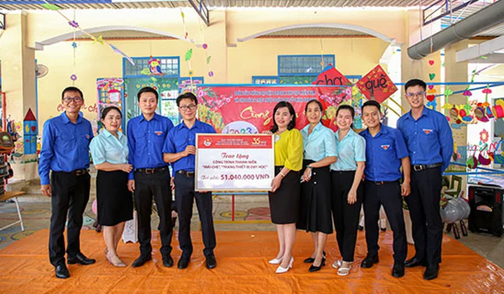 Agribank tham gia xây trường cho học sinh đồng bào dân tộc Ra Glai - Bình Thuận