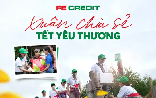 FE CREDIT mang “Xuân chia sẻ - Tết yêu thương” đến bà con nghèo huyện Cần Giờ
