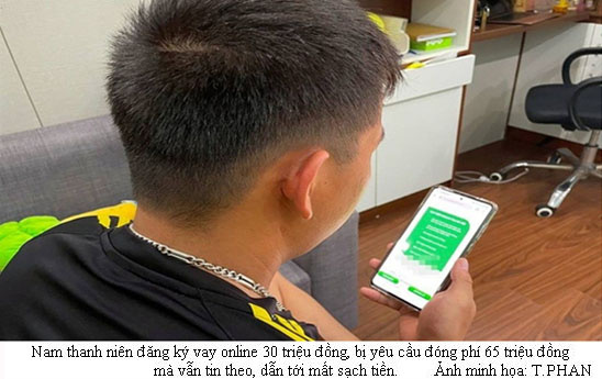 Bị lừa mất 65 triệu đồng khi vay online